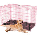 24,30,36,42,48 Inch Folding Wire Dog Crate with Double-Door B8268