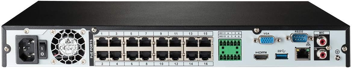 4K Security Camera System, 16-Channel 3TB NVR with 8 Indoor/Outdoor Wired IP POE Metal Cameras V7861