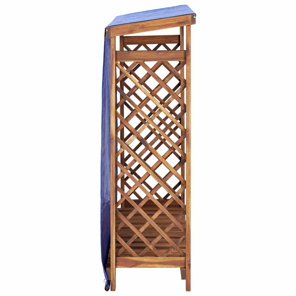 Firewood Storage Shed Solid Acacia Wood I4322