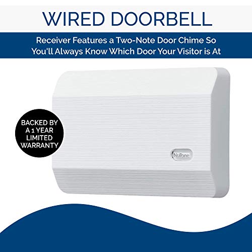 White Textured Door Chime Z2247